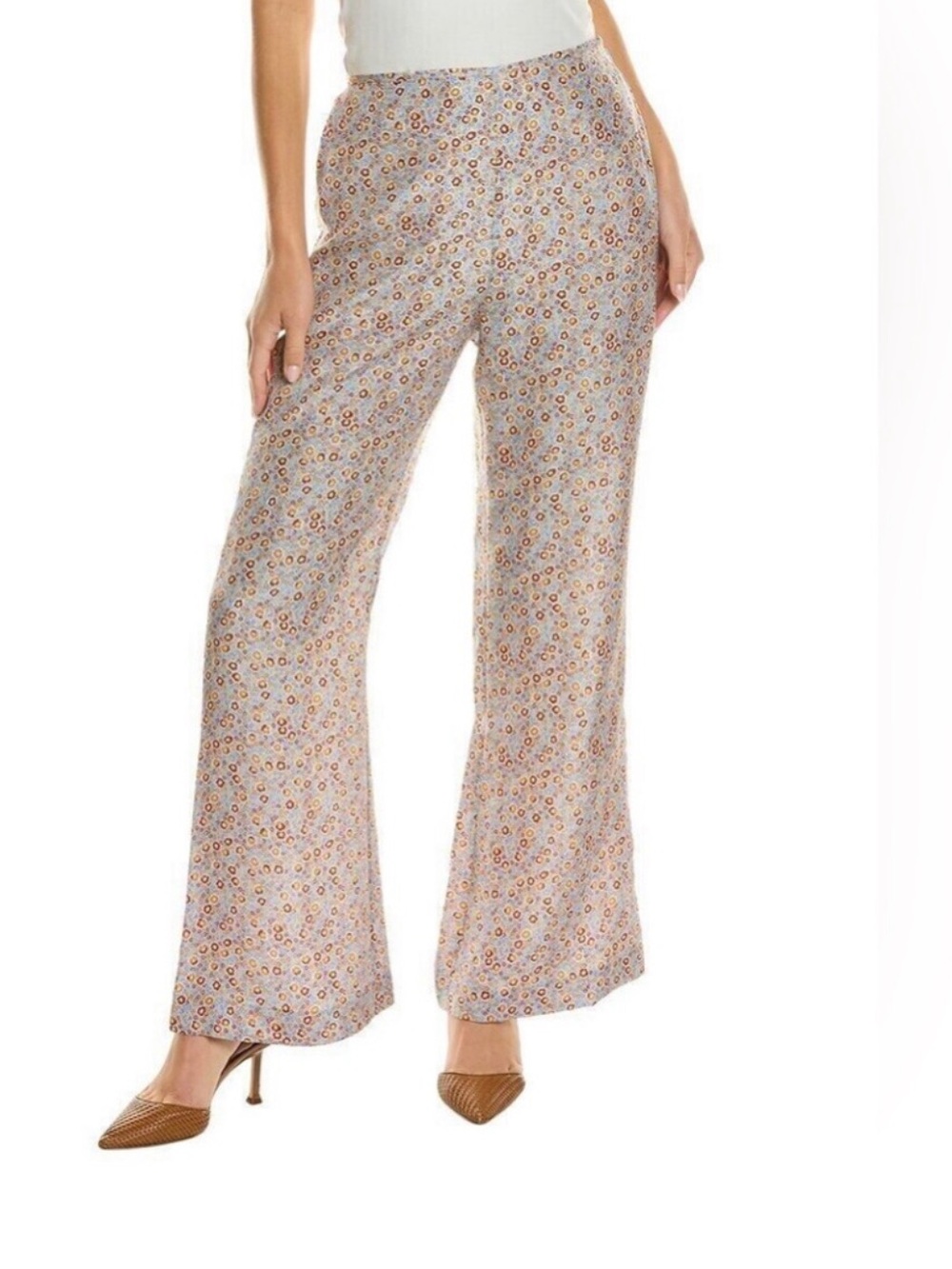 Violet Fleur Silk Pajama Pant